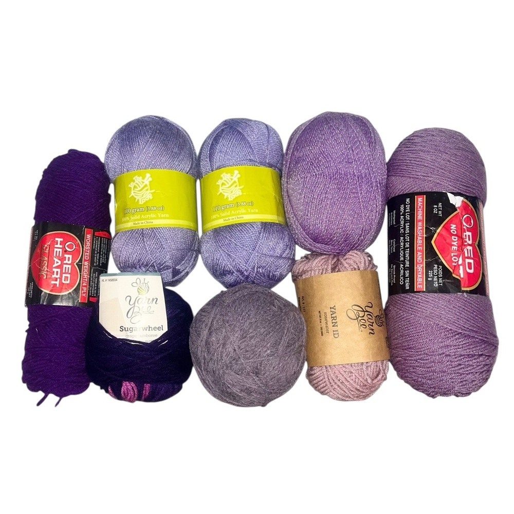 Purple Yarn Lot